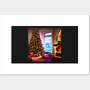 Christmas Tree and Window Posters and Art